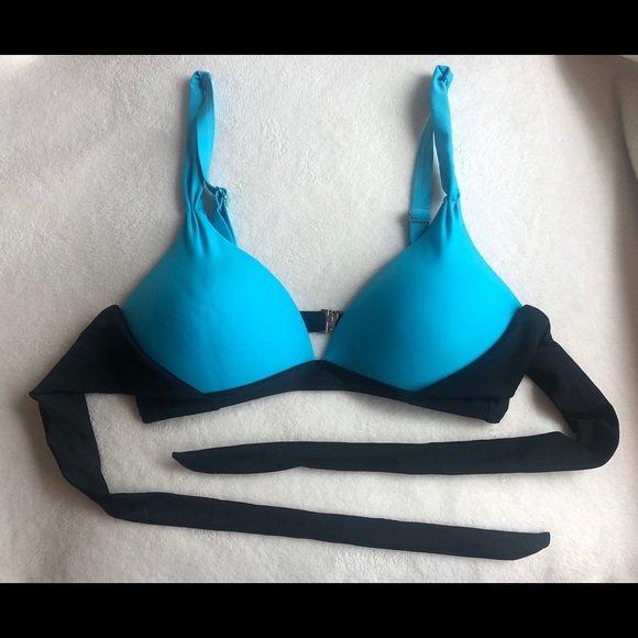 NWOT- Black and Turquoise Bikini - Picture 2 of 3
